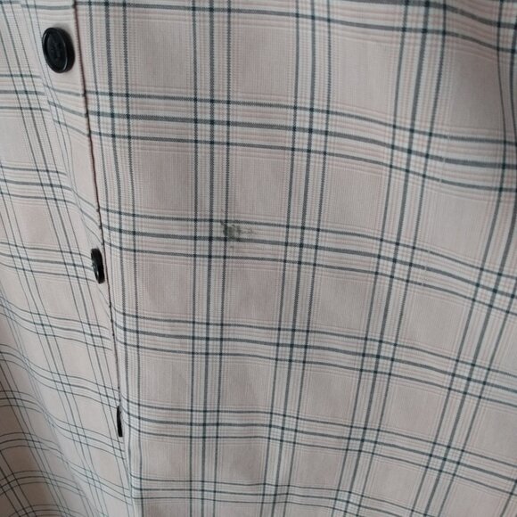 Amish Mennonite Cape Dress 42"B 35"W Pink Plaid Cotton Blend Long - Picture 5 of 11